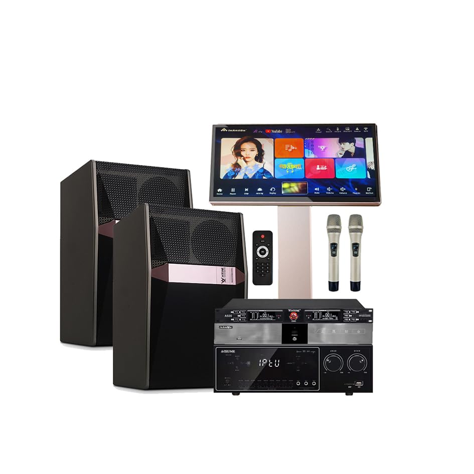 Tsrinams520-16Tb 22'' Mic Family Ktv Singer Audio Set Full Karaoke Machine Home All-In-One Machine