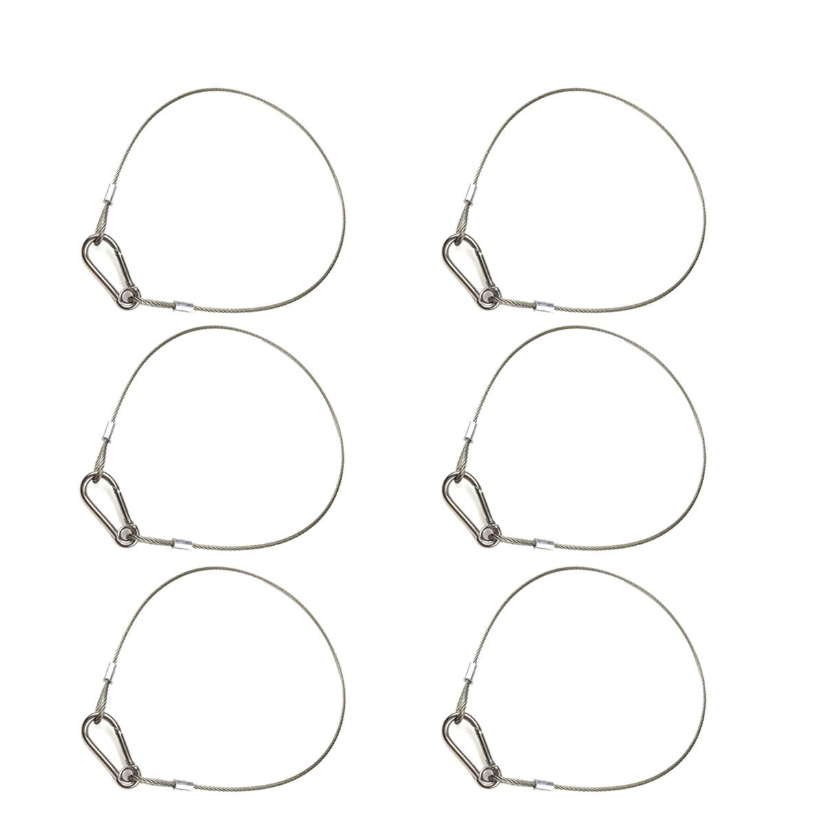 Smtung 315 Fall Prevention Safety Cables Stainless Steel Security Rope For Party Lights Dj Light Stage Lighting 110Lb Load Capac