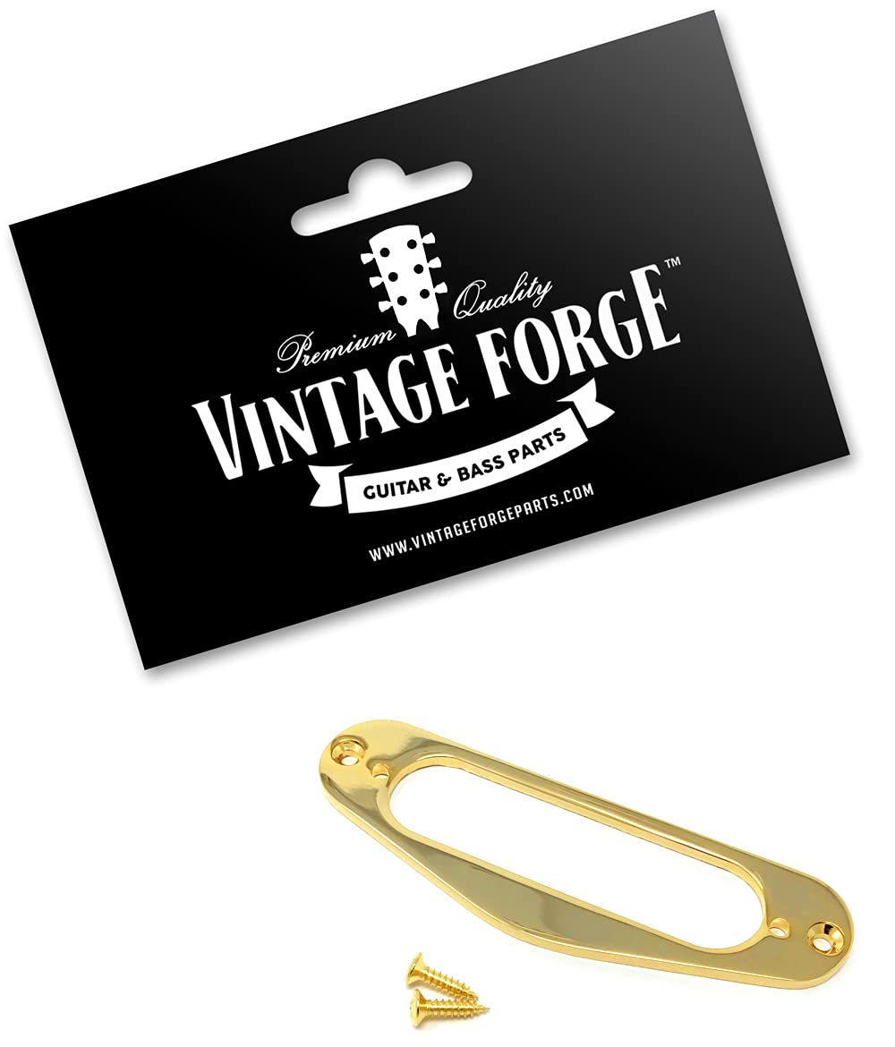 Vintage Forge Gold Metal Single Coil Pickup Mounting Ring for Fender Stratocaster Strat Guitar PRS10-GLD