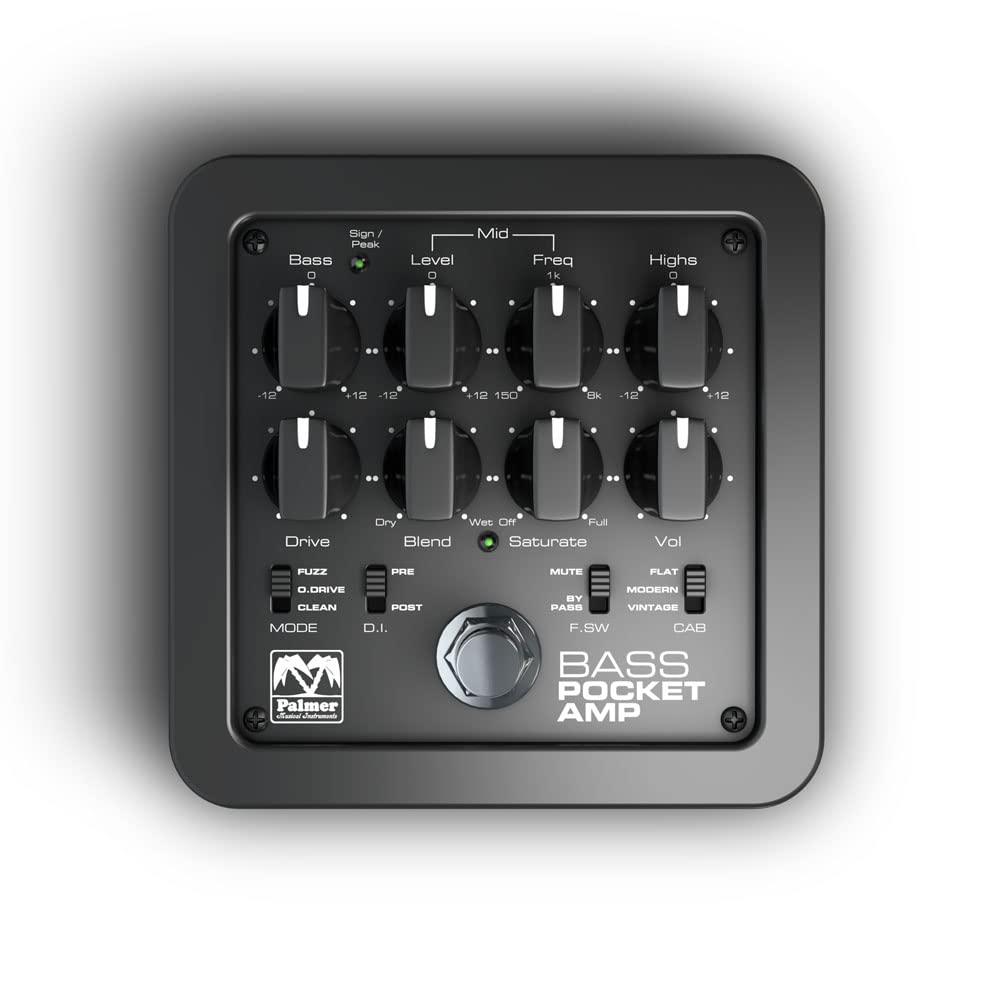 Palmer Pocket Amp Bass Portable Bass Preamp (Pepampbass)