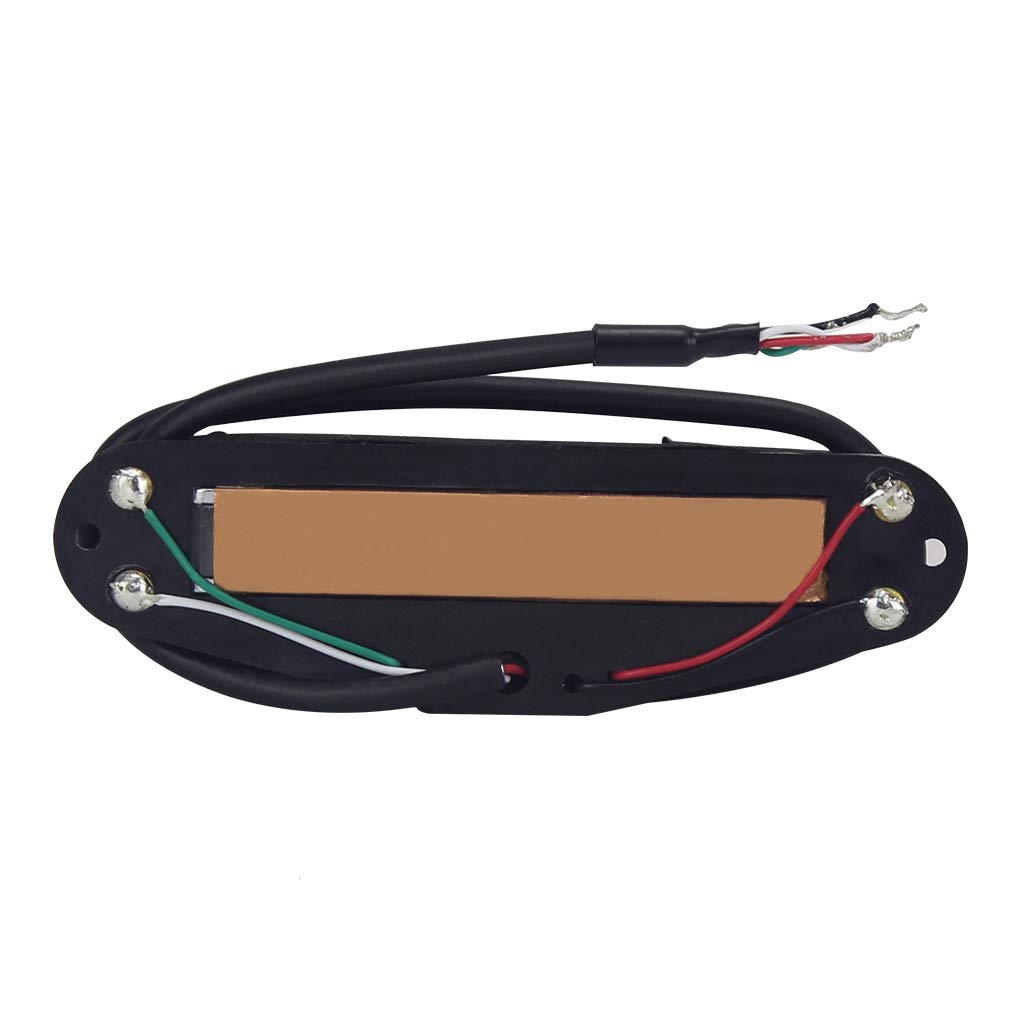 FLEOR Dual Hot Rail Humbucker Single-Coil-Sized Guitar Humbucker Pickup(9-10K), Black