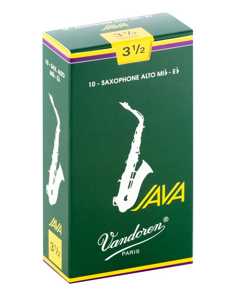 Vandoren SR2635 Alto Sax JAVA Reeds Strength 3.5; Box of 10