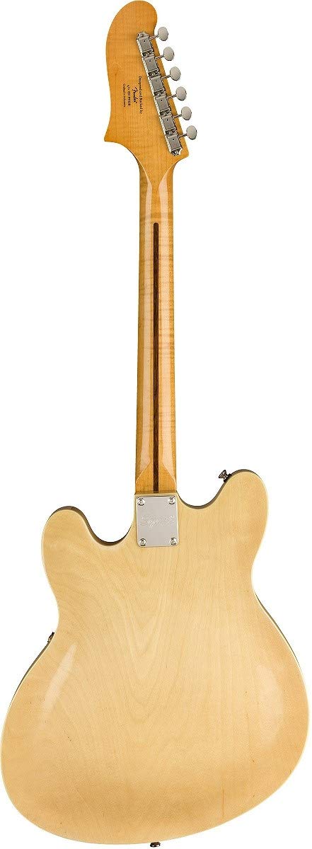 Squier Classic Vibe Starcaster Electric Guitar, with 2-Year Warranty, Natural, Maple Fingerboard