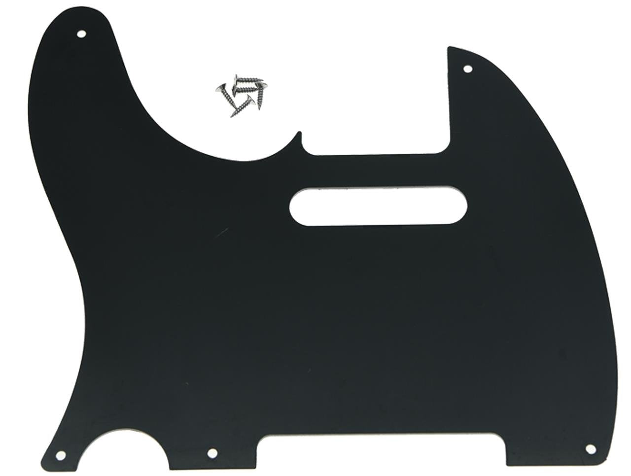KAISH American Vintage 5 Hole Tele Pickguard TL Guitar Pick Guard Scratch Plate for Tele/Telecaster Black 3 Ply