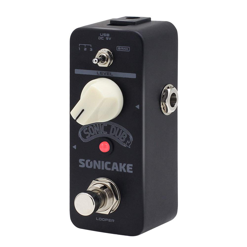 Sonicake Looper Pedal Guitar Effects Pedal Sonic Dub Looper Storable Loop Station Recording Looping Guitar Bass Effects Pedal