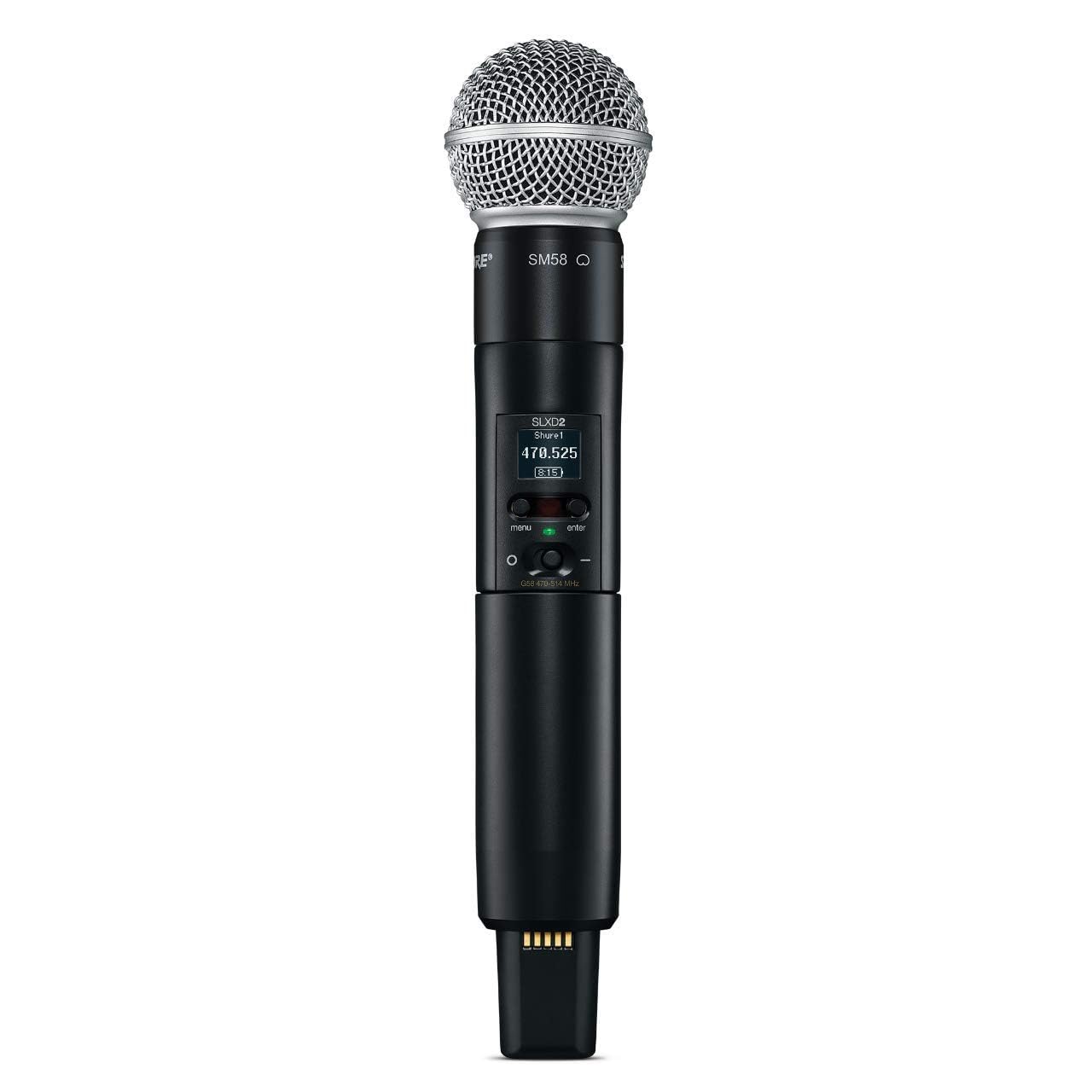 Shure Slxd2/Sm58 Handheld Transmitter With Sm58 Vocal Mic Capsule - For Use With Slx-D Digital Wireless Microphone Systems, Rece