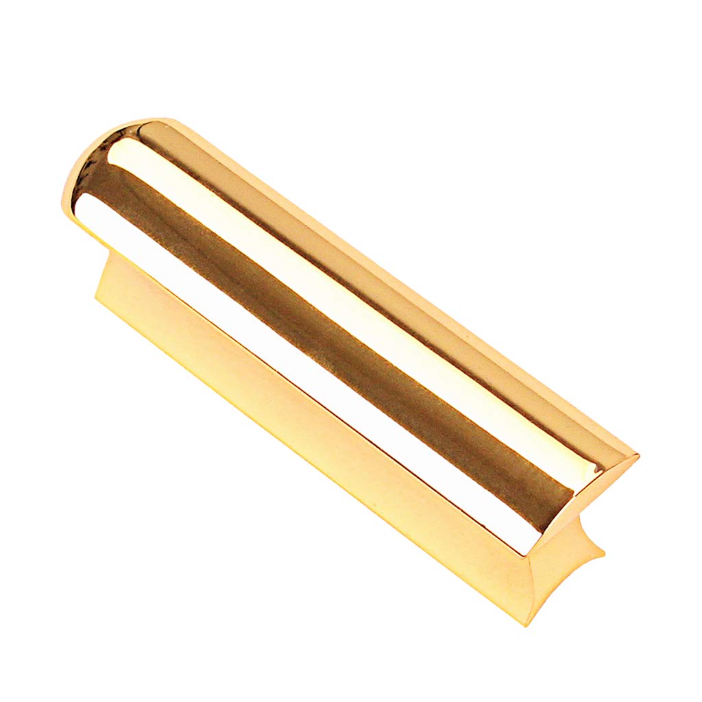 Alnicov Stainless Steel Guitar Slide Tone Bar For Dobro,Lap Steel Guitar,Hawaiian Guitar,Electric Guitar Accessories - Gold