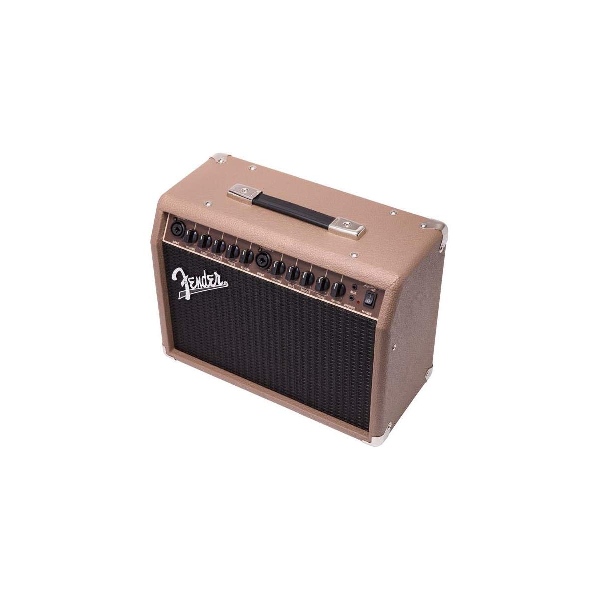 Fender Acoustasonic Guitar Amp for Acoustic Guitar, 40 Watts, with 2-Year Warranty 2x6.5 Inch Speakers, Chorus Effect, Dual Fron