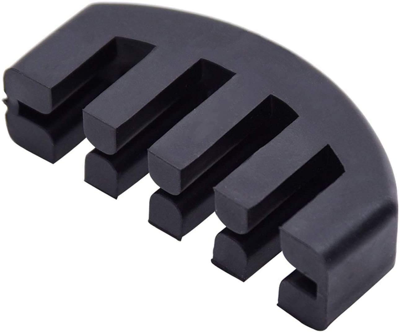 WOIWO 2PCS Black Rubber 4/4 Violin Practice Mute,Ultra Practice Silencer