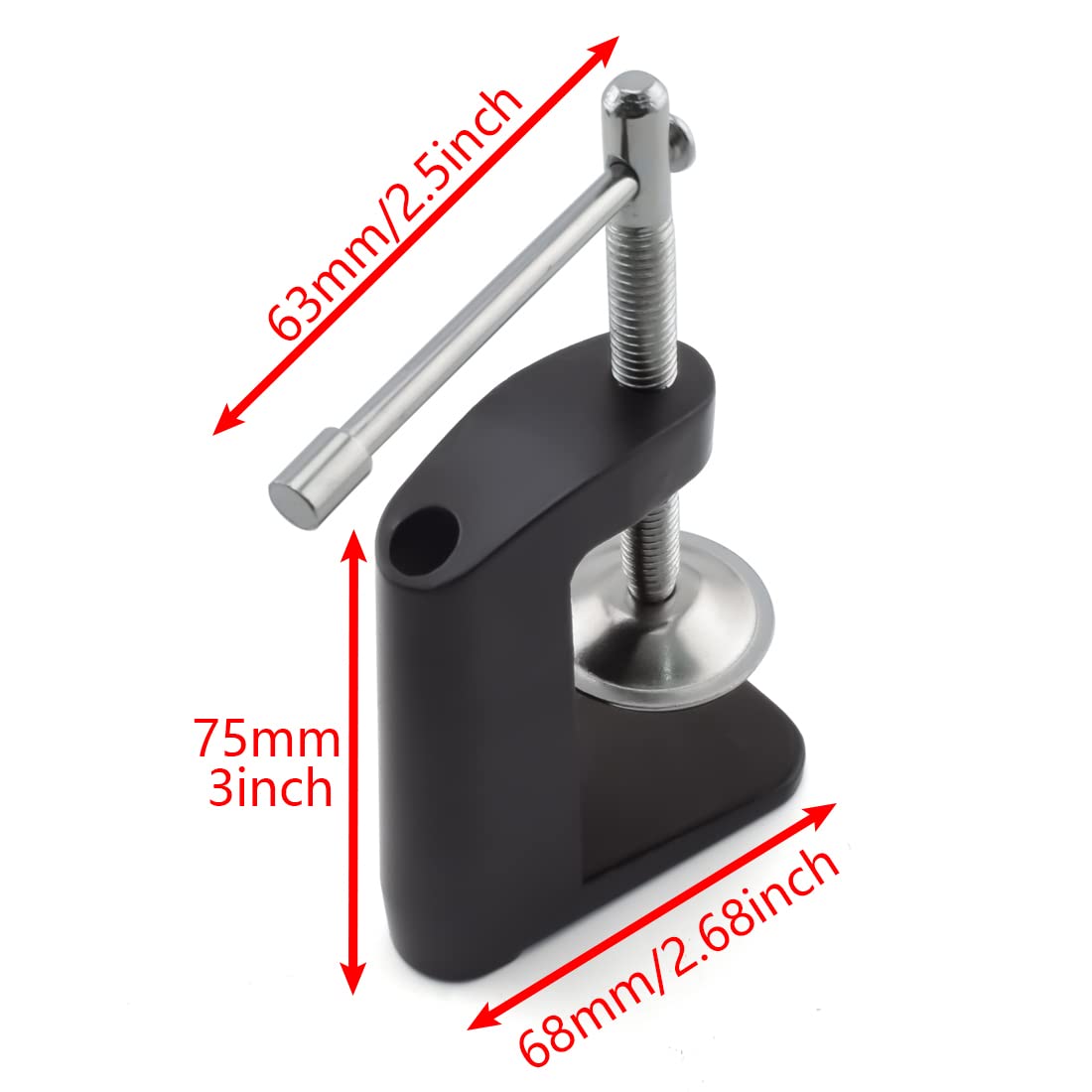 MARRTEUM Heavy-duty Metal Table Mount Clamp C Shape Clip Bracket for Microphone Suspension Boom Scissor Arm Stand Holder with Ad