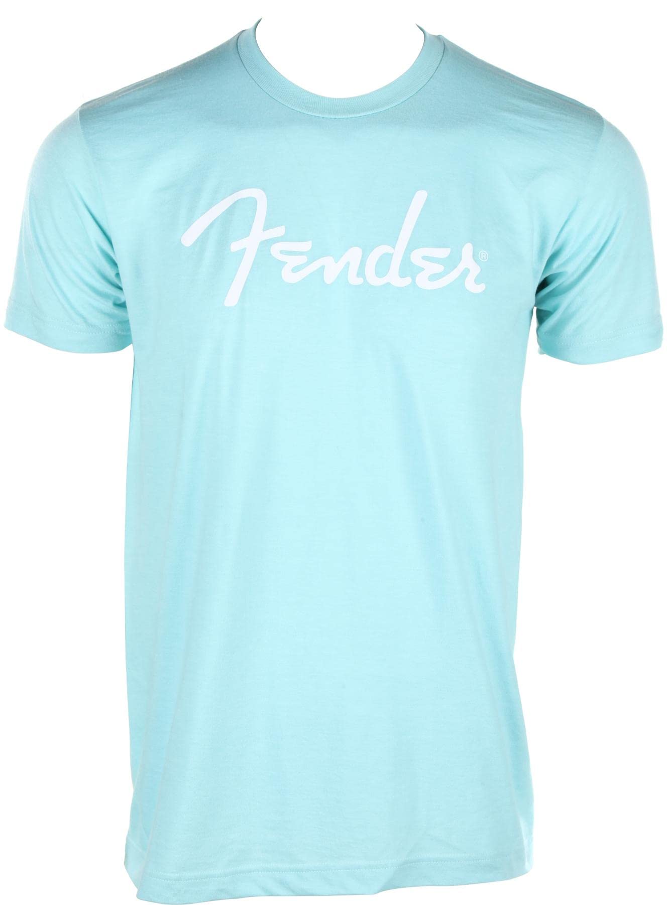 Fender Spaghetti Logo T-Shirt, Daphne Blue, M