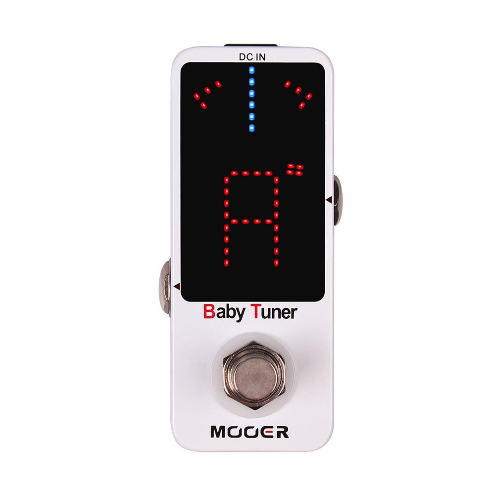 MOOER Tuner Pedal, Baby Tuner Guitar Pedal Mute Function Micro Tuner Tuning Pedal for Electric instruments Electro-Acoustic Inst