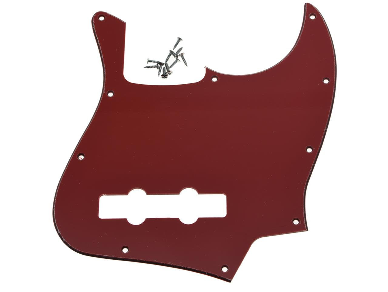 Dopro Jazz Bass J Bass Pickguard For Usa/Mexican 4 String Fd Jazz Bass Red 3 Ply