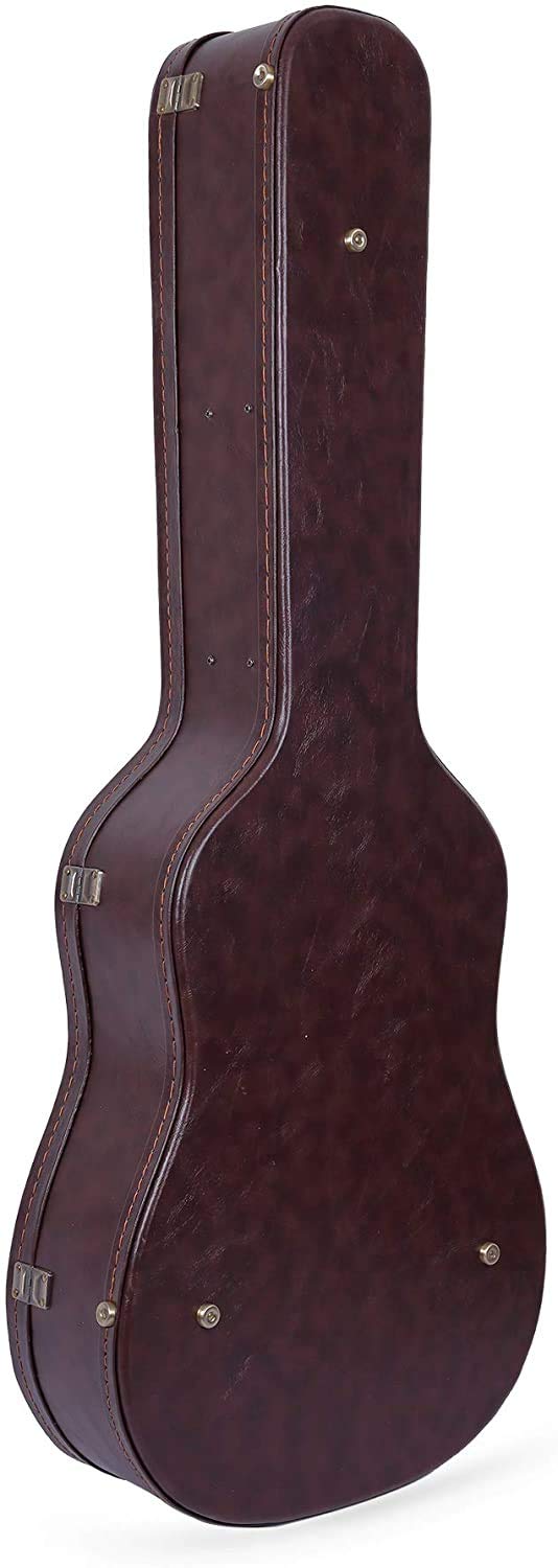 Crossrock Wooden Case for 16'' Archtop/Hollow Body/Jazz Electric Guitars - Fits Gretsch Electromatic, Ibanez, Epiphone, Gibson E
