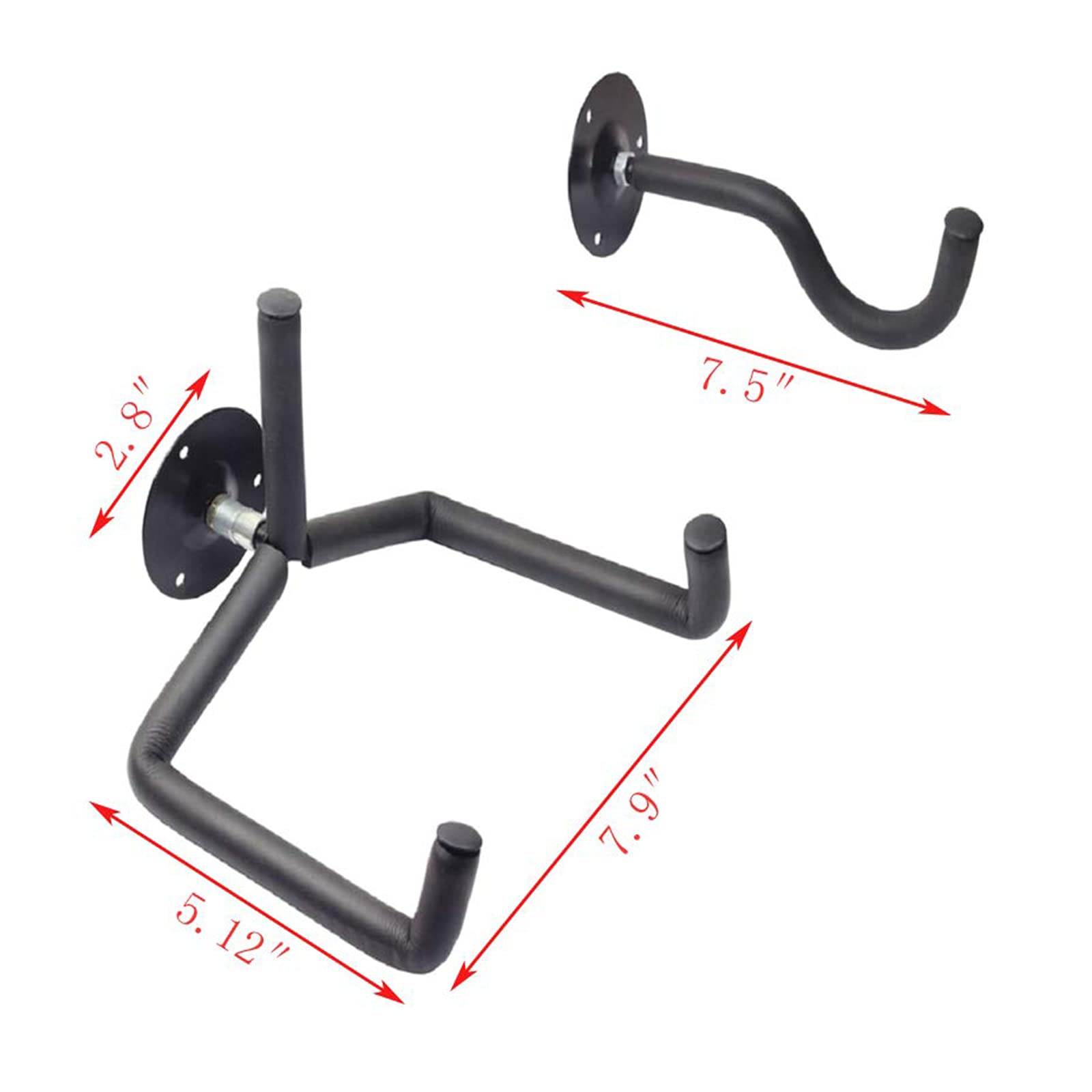 Orgrimmar Guitar Wall Mount Acoustic/Electric/Classical Guitar, Ukulele, Banjo and Mandolin Wall Hanger Slat Wall Horizontal Gui