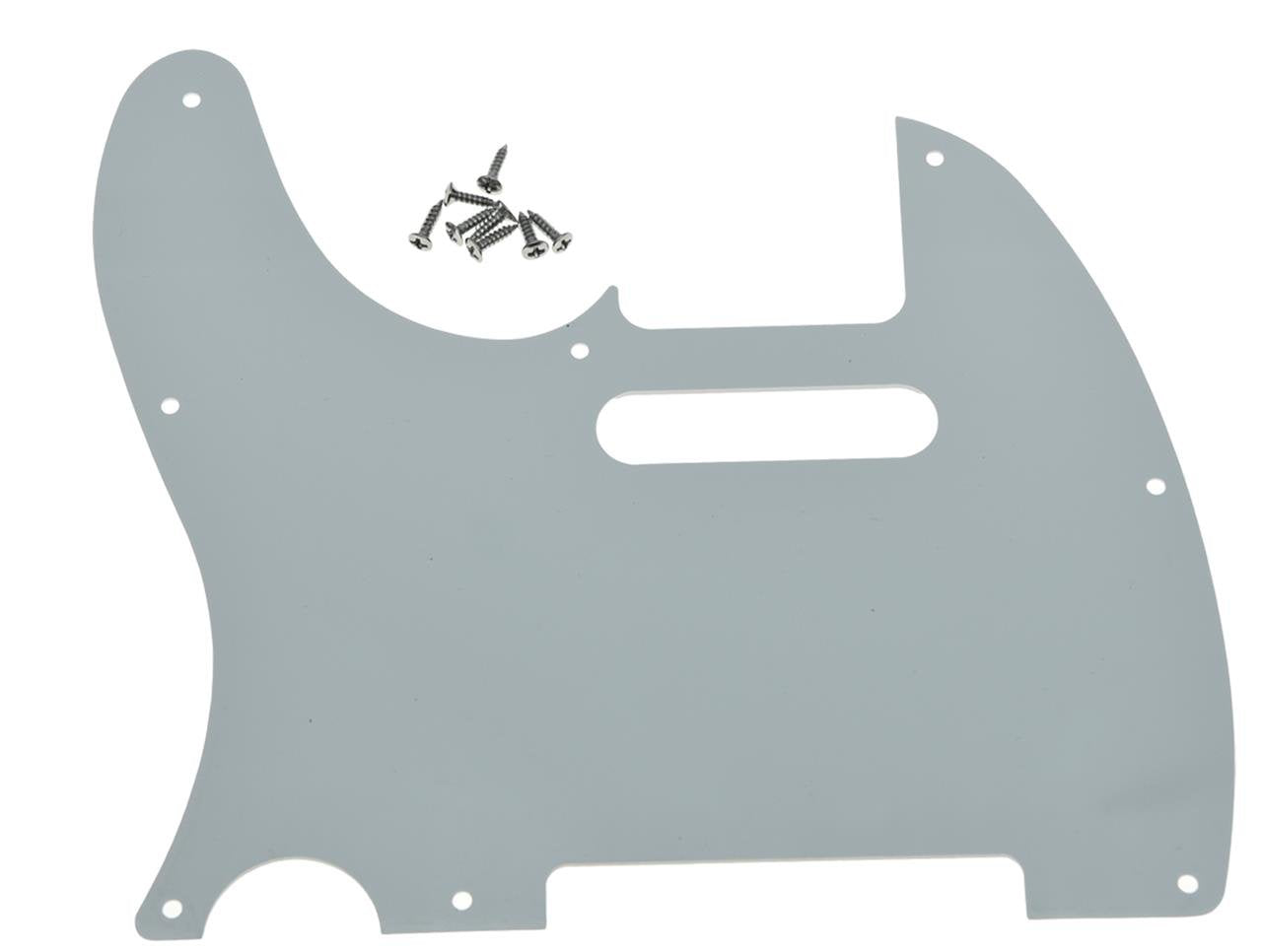 KAISH 8 Hole Tele Style Pickguard TL Guitar Pick Guard Scratch Plate for Tele/Telecaster Blue Pearl
