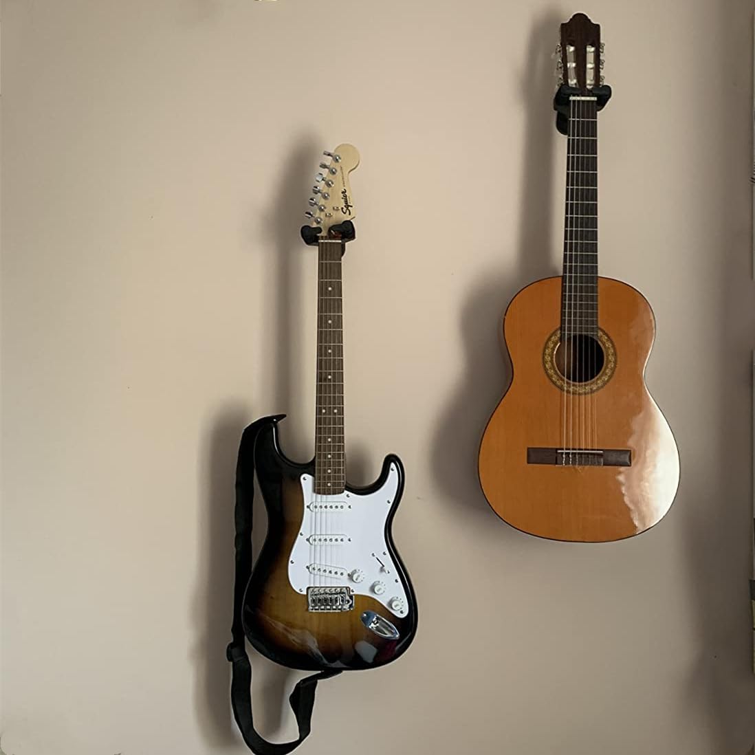 AUPHY Guitar Wall Mount with Automatic Lock & Swivel Design for Electric Guitar Acoustic Guitar&Bass,etc