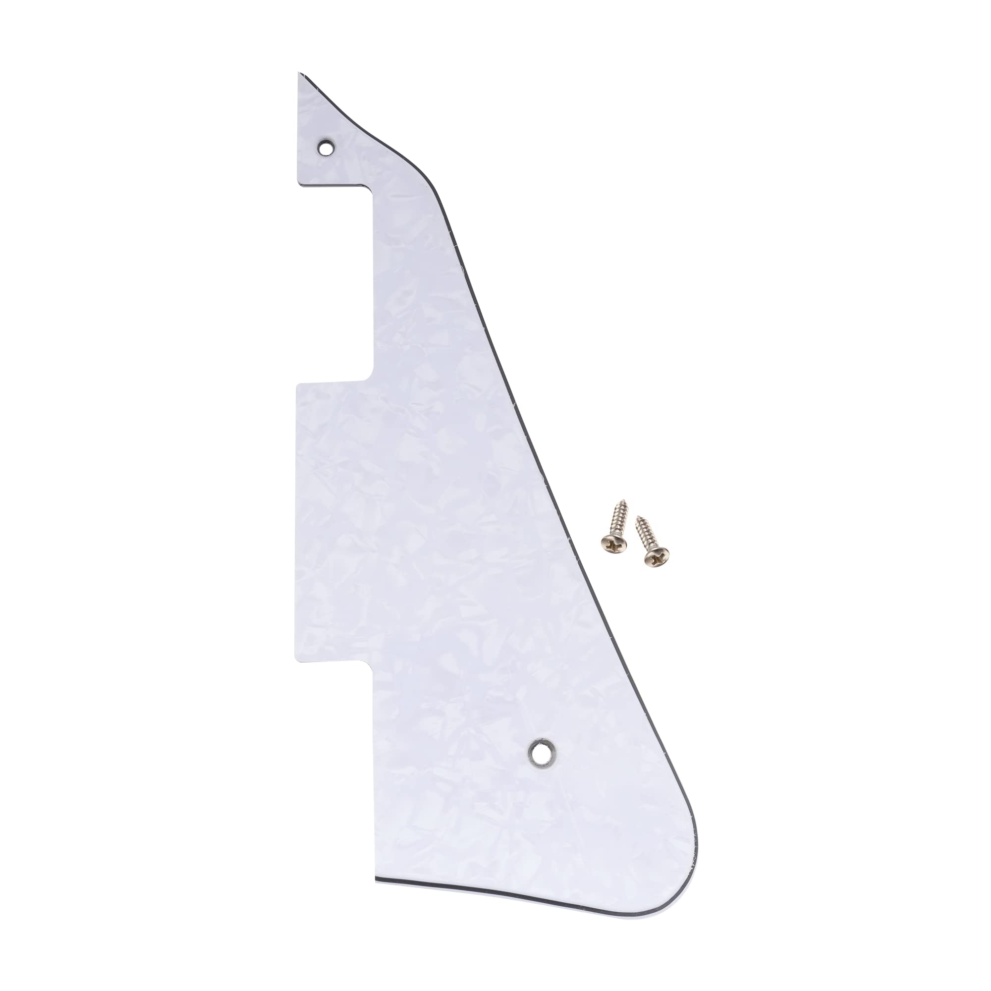Musiclily Electric Guitar Pickguard Compatible With Usa Les Paul Modern Style,4Ply White Pearl