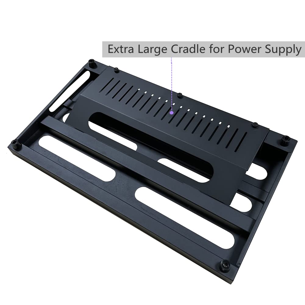 SOYAN 22'' x 12.5'' Large Guitar Pedal Board with Power Supply Cradle, Carry Bag Included (SPB-22S)