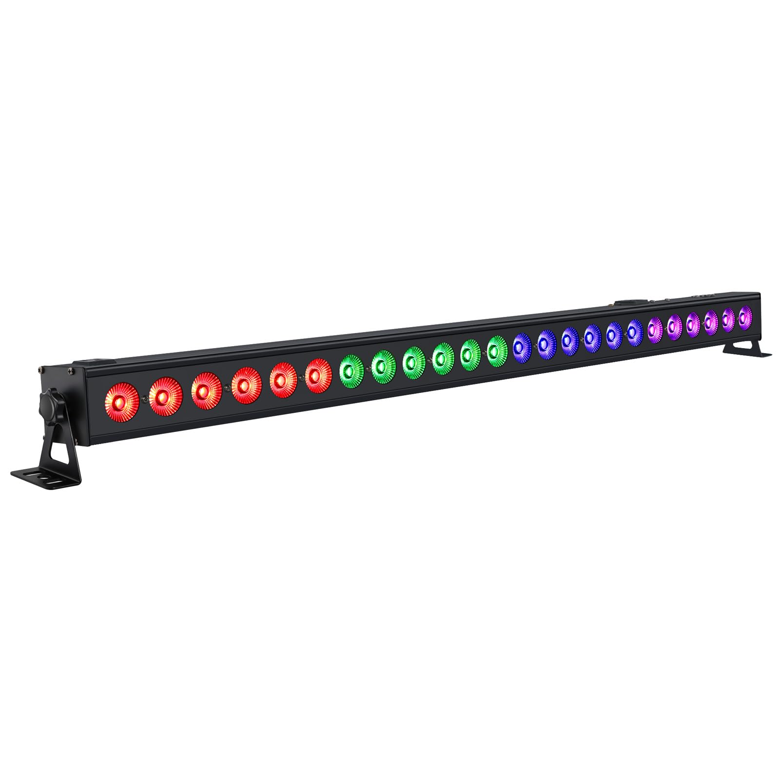 LED Stage Light Bar - 72W 24LED RGB DJ Light Bar Sound Activated Auto Play Wall Washer by DMX Control for Church Wedding Event B