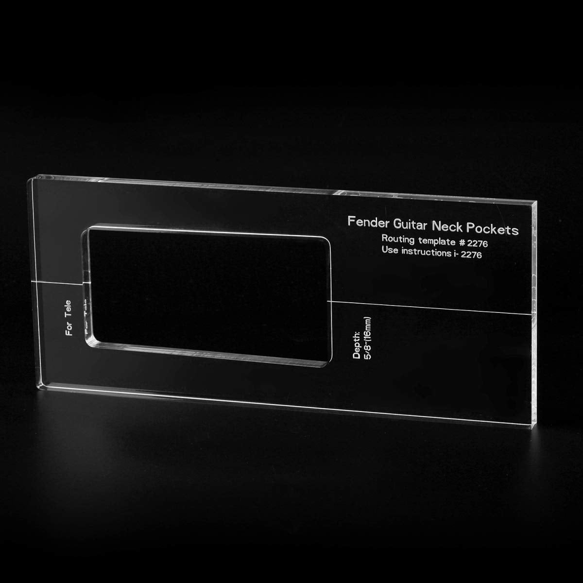 Musiclily Pro Cnc Accurate Acrylic Guitar Neck Routing Templates For Standard Tele