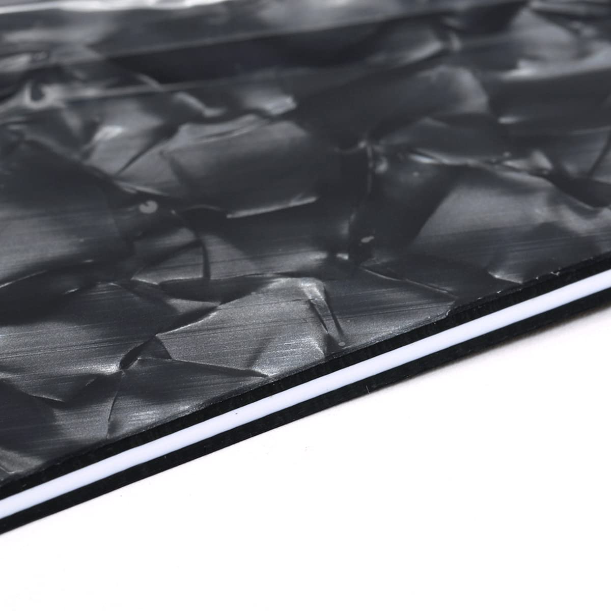 Musiclily Pro 11 Holes Round Corner HH Strat Pickguard 2 Humbuckers for American/Mexican Fender Standard Stratocaster Electric G