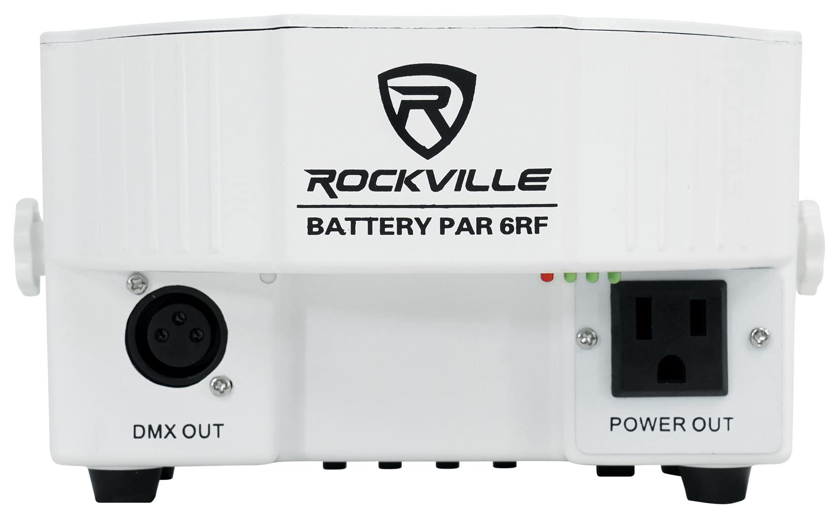 Rockville Battery PAR 6RF White RGBWA+UV Wireless DMX LED Wash Light+RF Remote