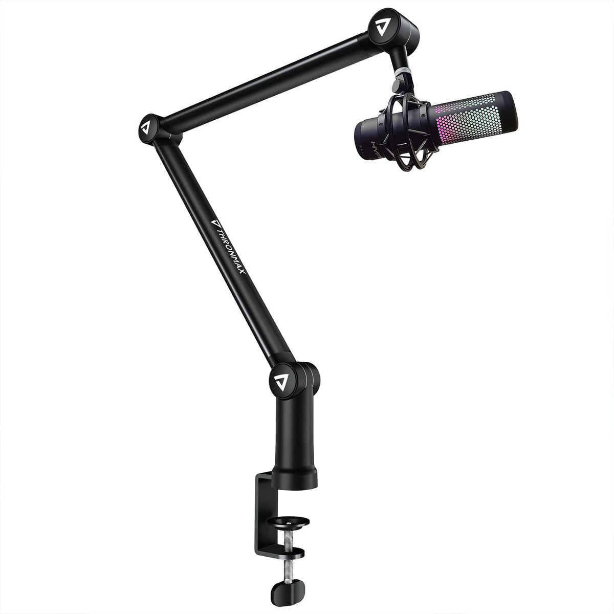Boom Arm Microphone Stand, Thronmax S3 Adjustable 360 Rotatable Microphone Arm, Mic Arm Desk, Built-In Cable Management For Reco