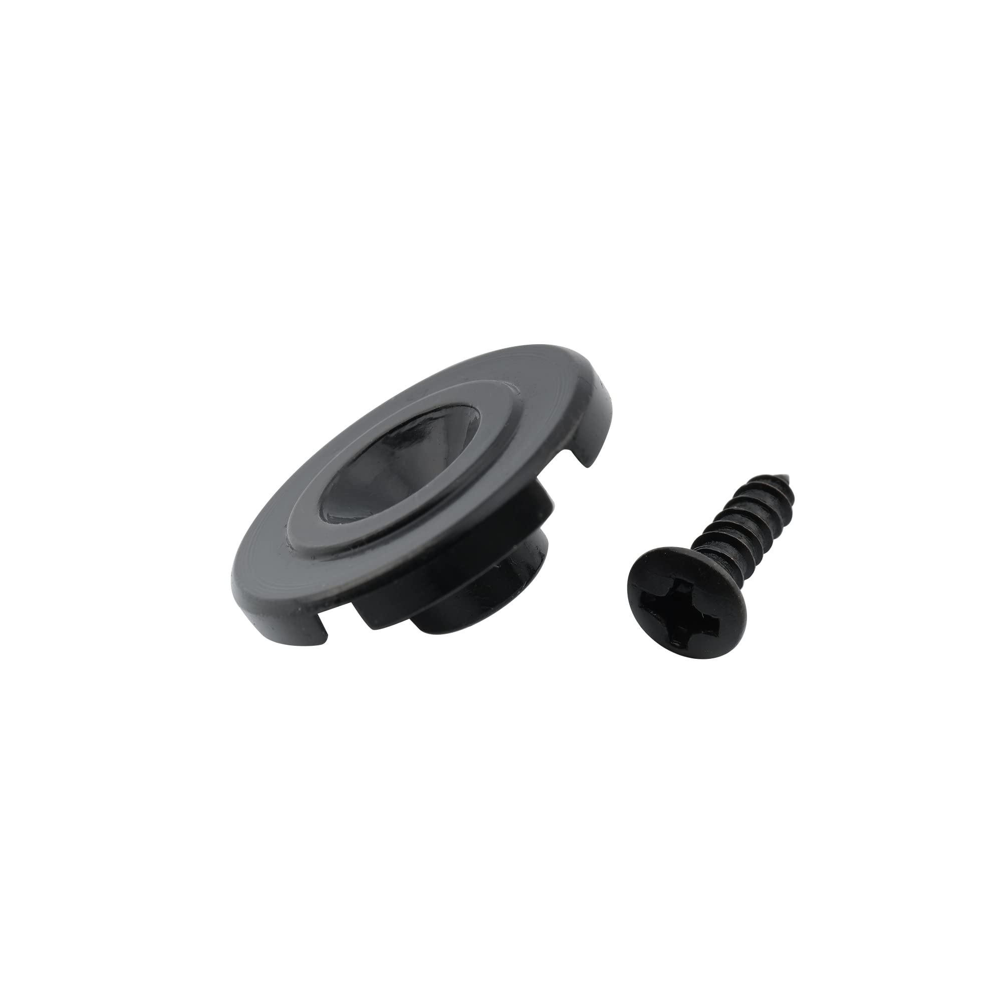 Musiclily Pro 19mm Steel Vintage Round Bass String Tree String Guide Retainer for Fender Precision Jazz Bass Electric Bass, Blac