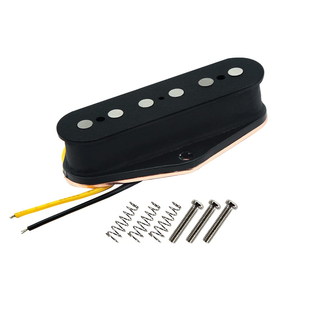 Fleor Tele Pickups Alnico 5 Black Tele Bridge Pickup Fit Fender Telecaster Bridge Pickup Part