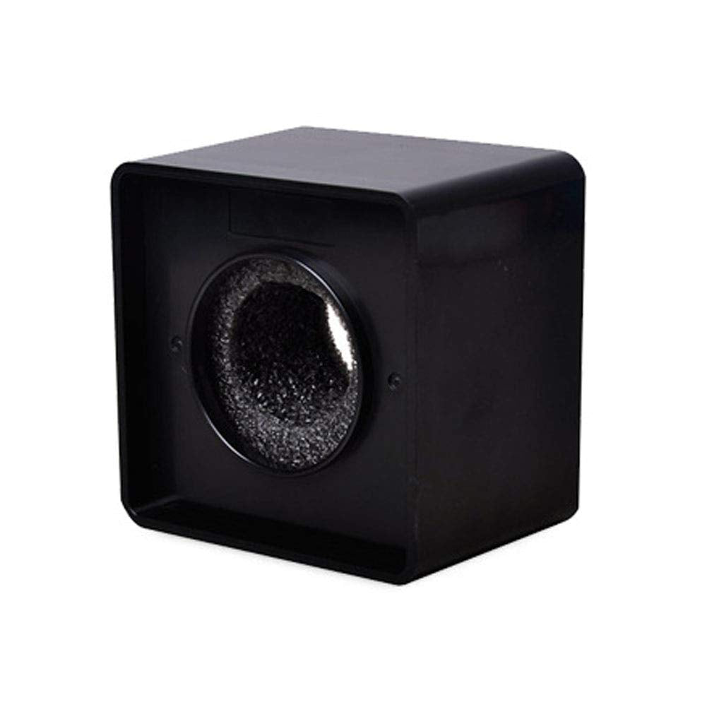 Teensery Square Cube Shaped Microphone Flag Station Portable ABS Interview Mic Microphone Logo Flag Station for Karaoke, Stage, 