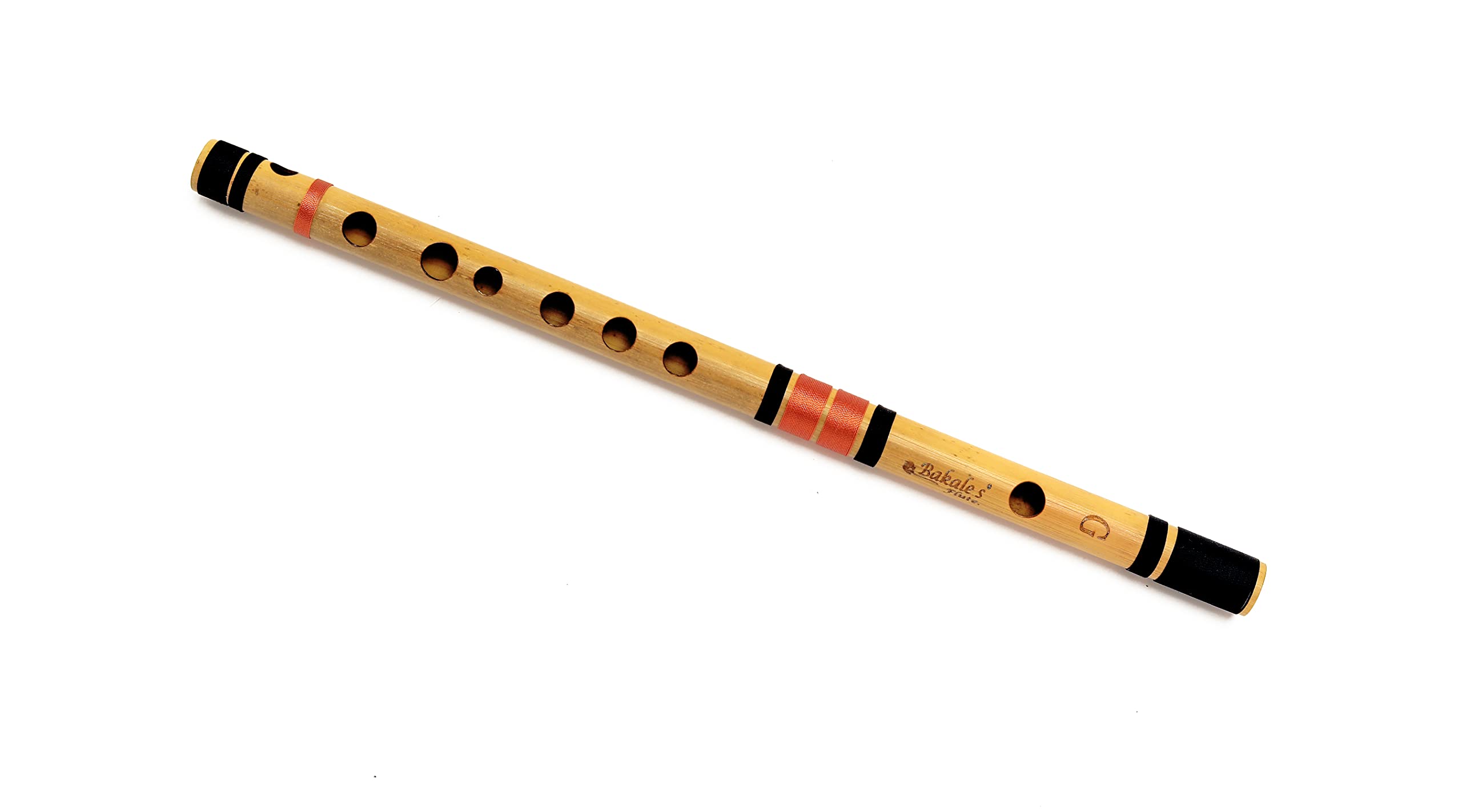 Bakale Flutes G Base Bansuri Flute Right Handed - 24.5 Inches - 440Hz