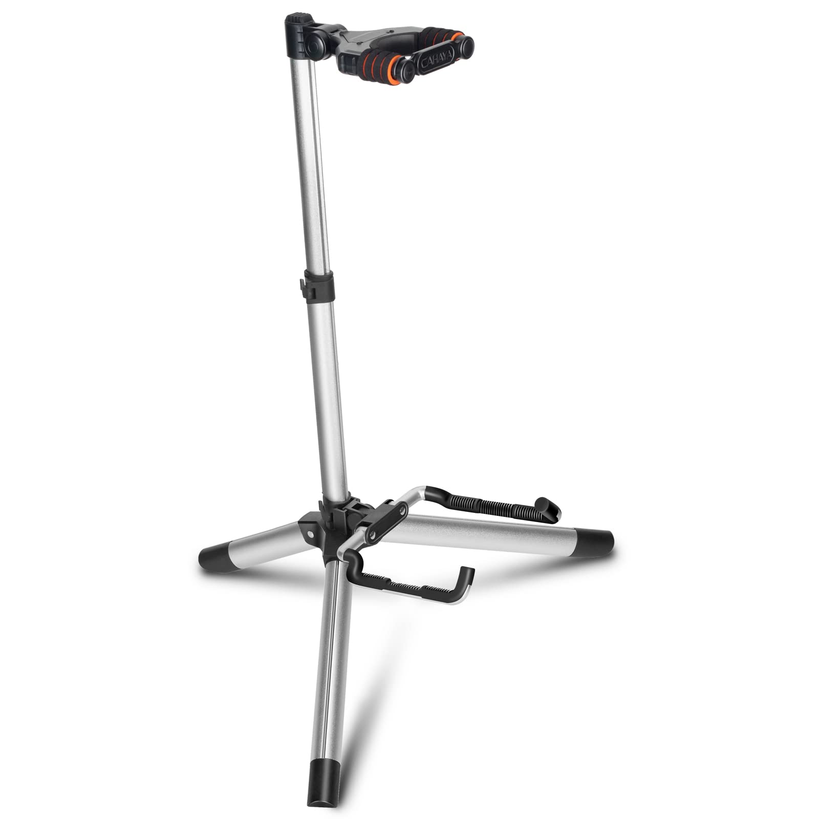 Cahaya Guitar Stand Floor For Acoustic Electric Guitars And Bass Adjustable Height Folding Guitar Stand Lightweight Travel Instr