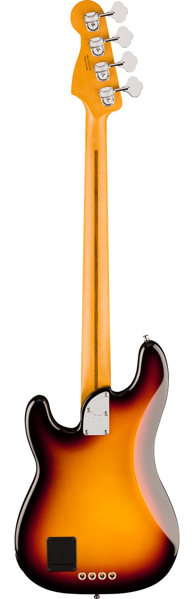 Fender American Ultra II Precision Bass - Ultraburst Bundle with Case, Strap, Cable, Hat, and Guitar Cleaning Kit