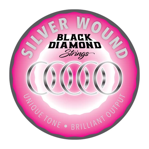 Black Diamond Strings N754M Acoustic Silver wound Wound Medium .013P.017P.026S.035S.047S.056S