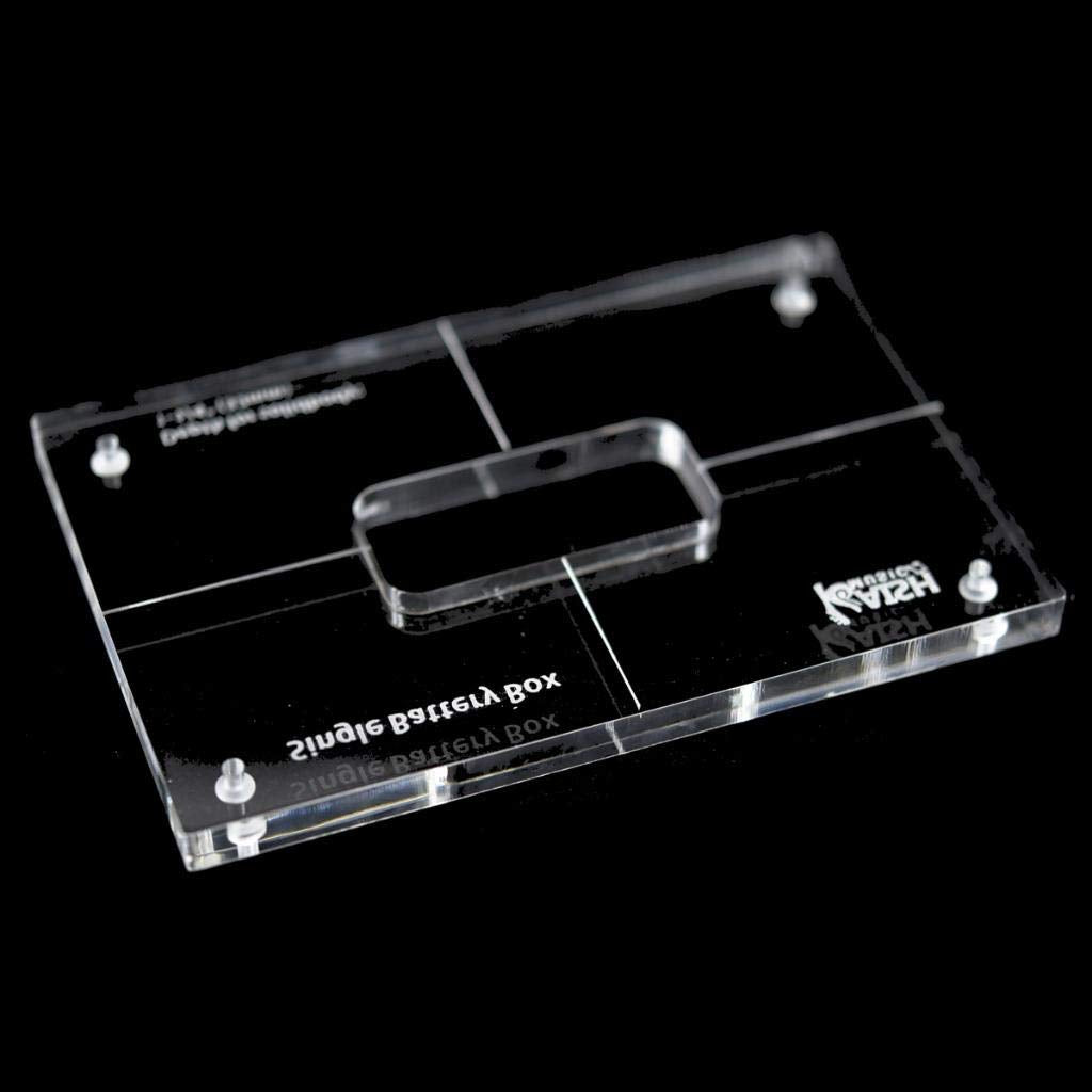 Dopro Acrylic Guitar Bass Battery Box Routing Template for Single Battery Box