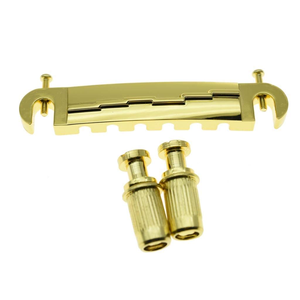 Electric Guitar Wrap Around Bridge Tailpiece For Les Paul Lp Junior Gold