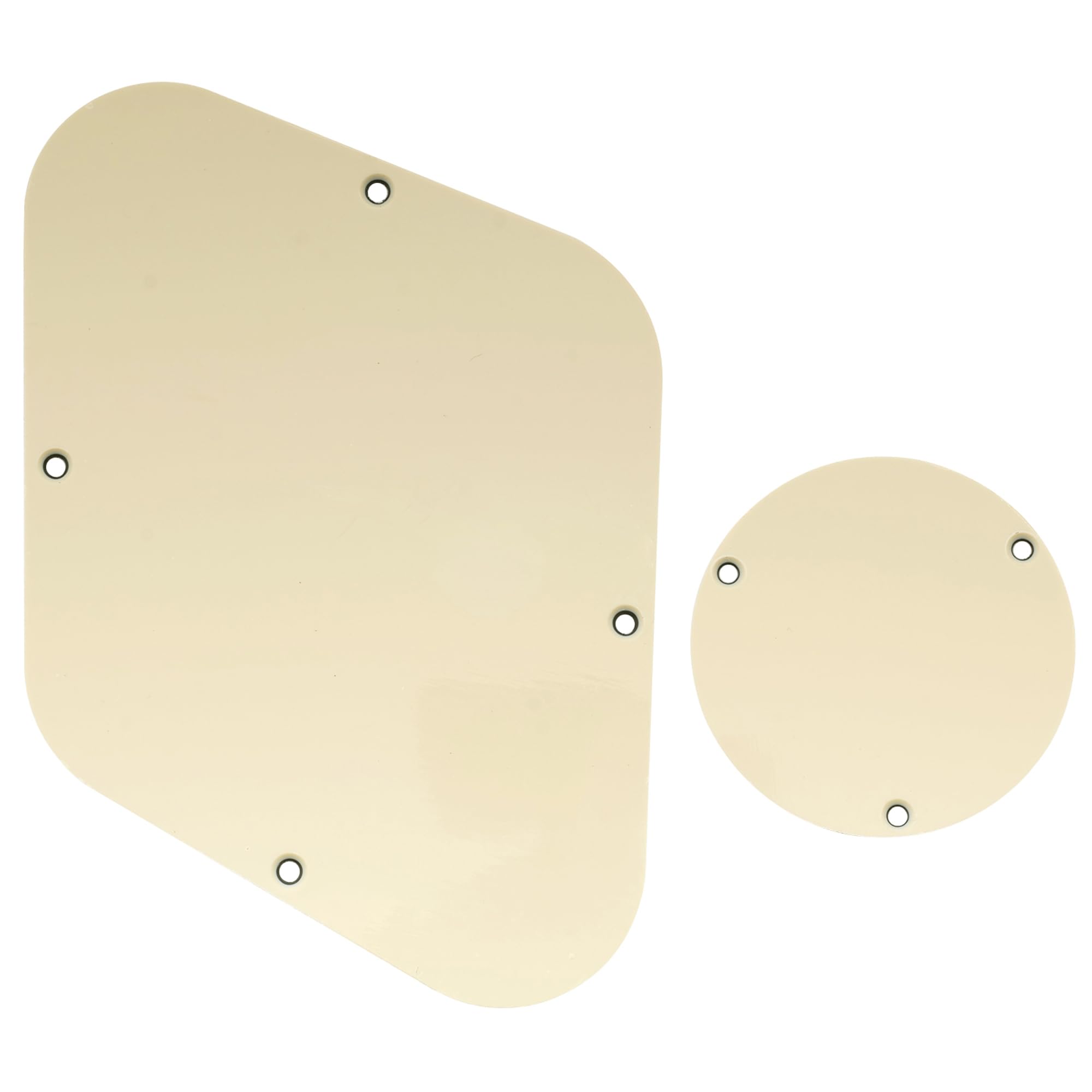 Musiclily LP Backplate and Switch Cover Set Compatible with USA Les Paul, 3Ply Cream