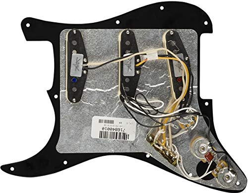 Fender Pre-Wired Strat Pickguard, Custom Shop Fat 50's SSS Electric Guitar Electronics (0992340506)