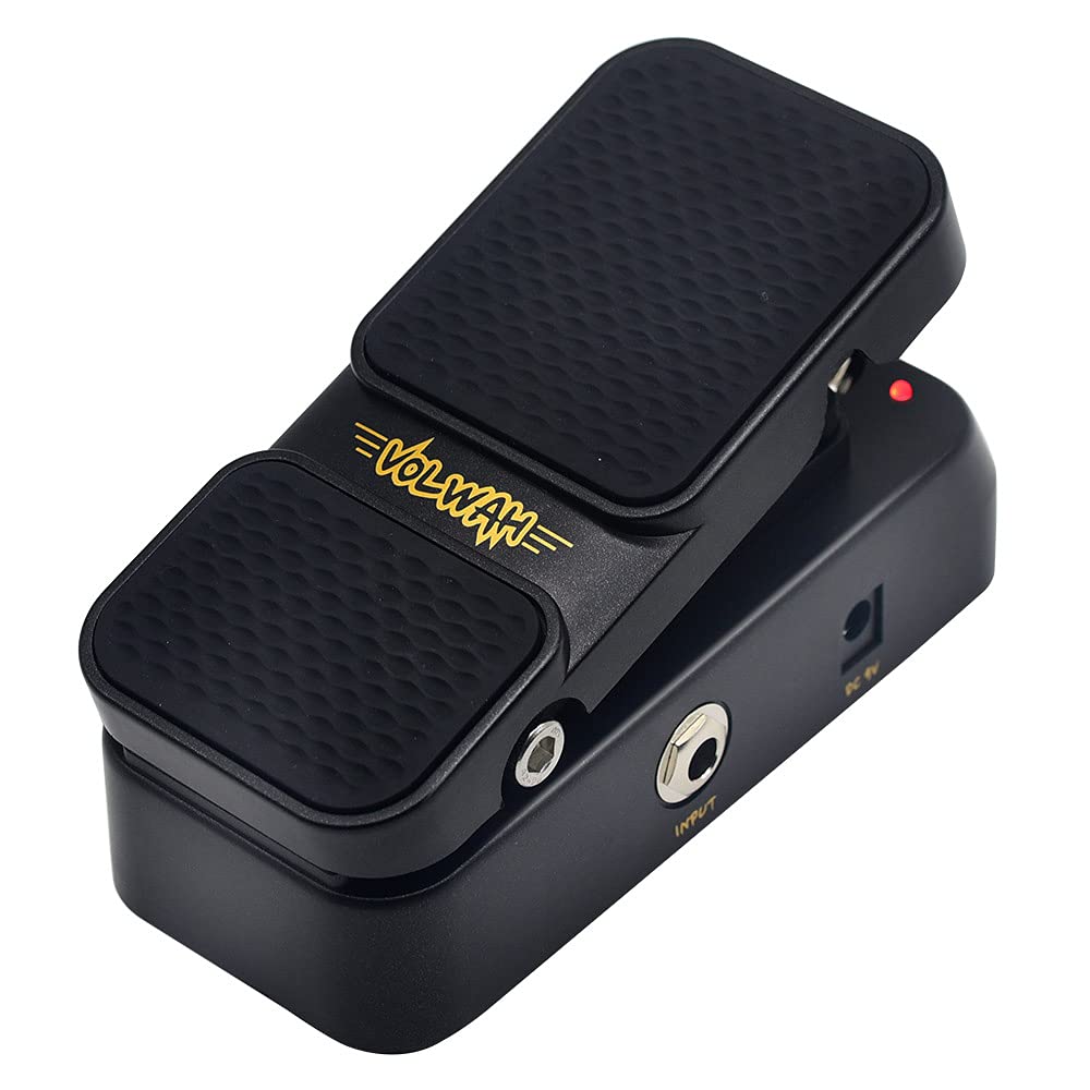 SONICAKE Active Volume & Wah Pedal, Mini 2 in 1 Combo Electric Guitar Effect Pedal with Wah Wah Active Volume Control - VolWah
