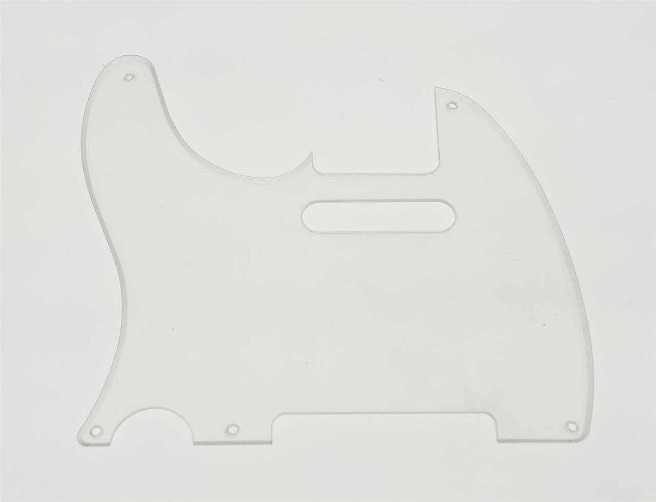 KAISH Clear American Vintage 5 Hole Tele Pickguard TL Guitar Pick Guard Scratch Plate for Tele/Telecaster Transparent
