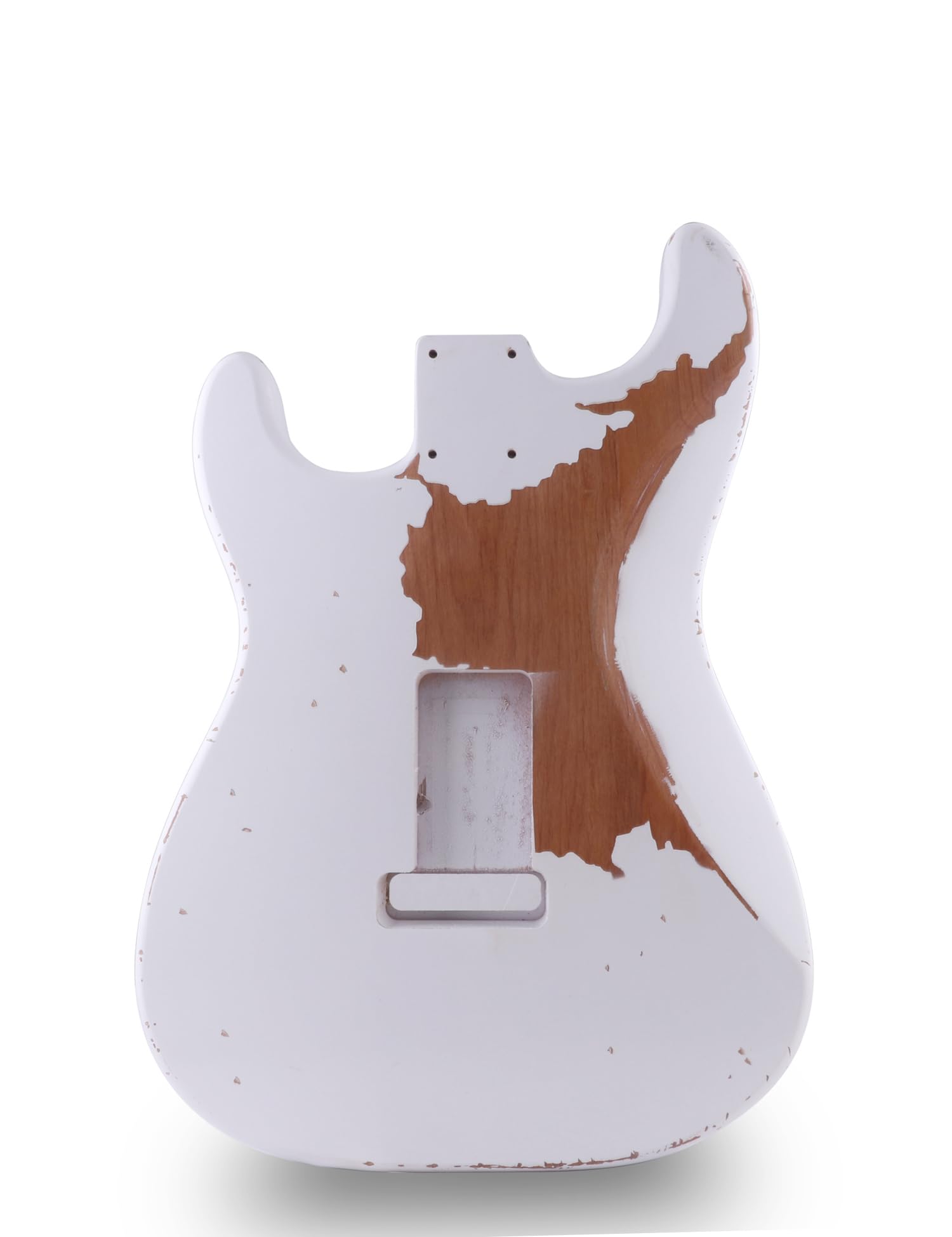 Sunsmile Relic Electric Guitar Body Nitro Top Alder Wood ST Style DIY Guitar Body S-S-S Antique White.