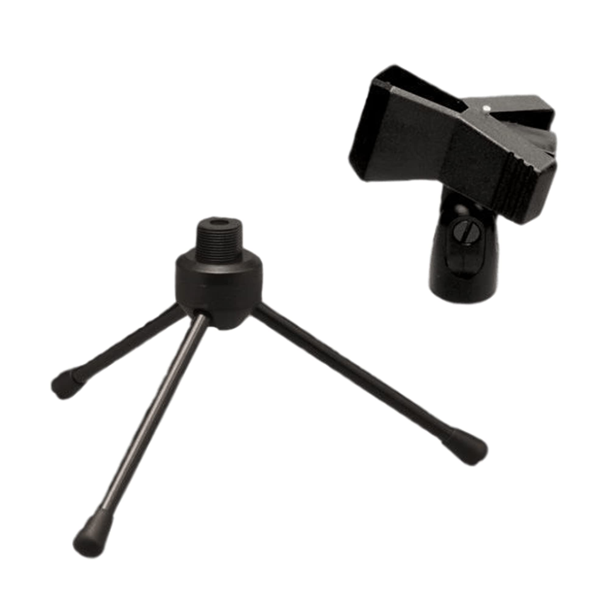 Superlux Hm6 Foldable Tabletop Microphone Stand | Adjustable 15-20Cm Height | Zinc-Alloy Tripod With Rubber Feet | Includes 20-3