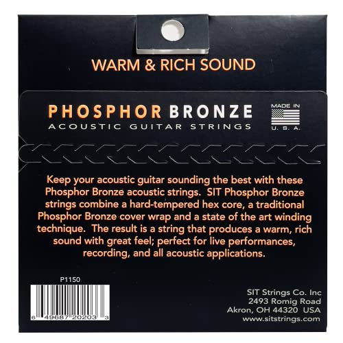 S.I.T. String P1150 Pro Light Phosphor Bronze Acoustic Guitar String
