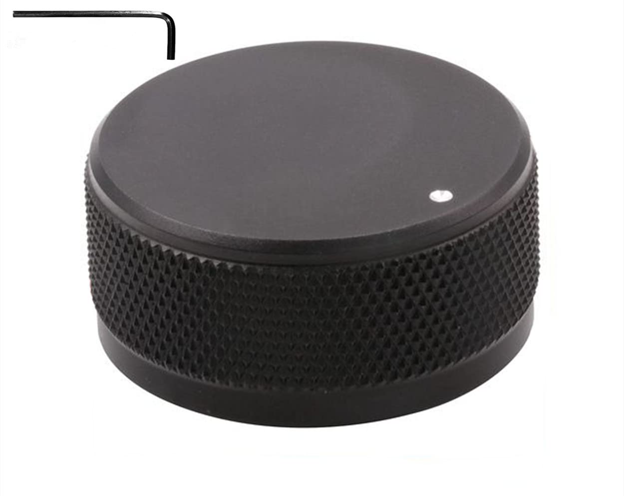 Szliyands 35 X 16 Mm Solid All-Aluminum Knob High-Precision Cnc Machining Bile Amplifier Volume Potentiometer Knob Cap (Black)