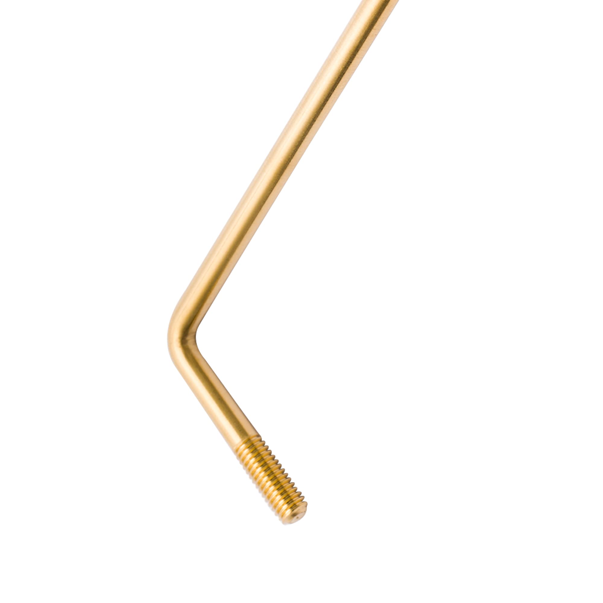 Musiclily Ultra 5.8mm Thread-in Style Stainless Steel Tremolo Arm Whammy Bar for Squier Strat Style Electric Guitar, Gold with B