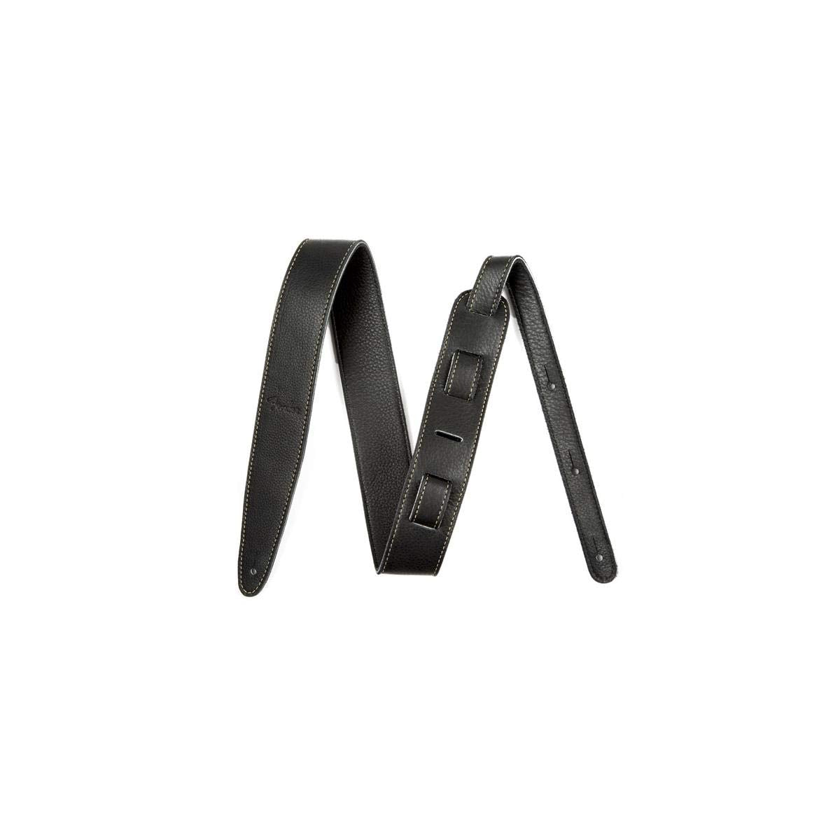 Fender Artisan Crafted Leather Guitar Strap, Guitar Accessories, 2In, Black