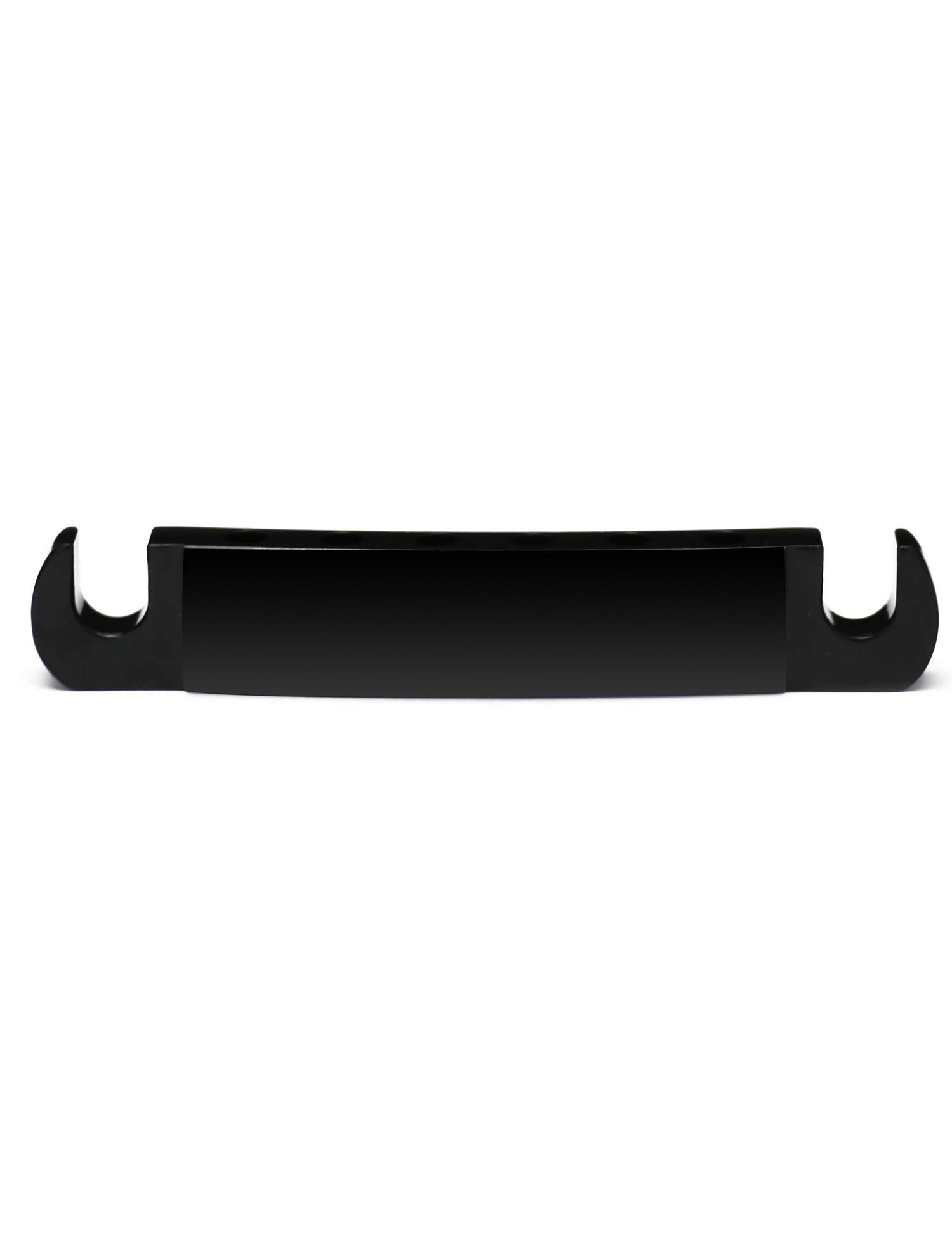 Metallor Tune-O-Matic Style Guitar Stop Bar Tailpiece for LP Les Paul SG Style Electric Guitar Parts Replacement. (Black)