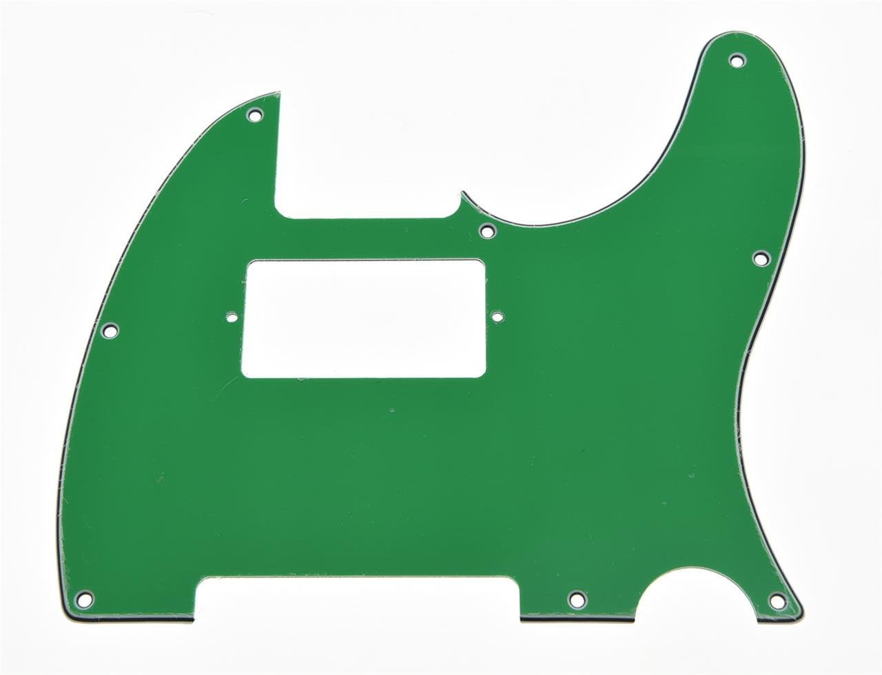 KAISH 8 Hole Tele Style Humbucker Pickguard Guitar Pick Guard for Telecaster/Tele Green 3 Ply