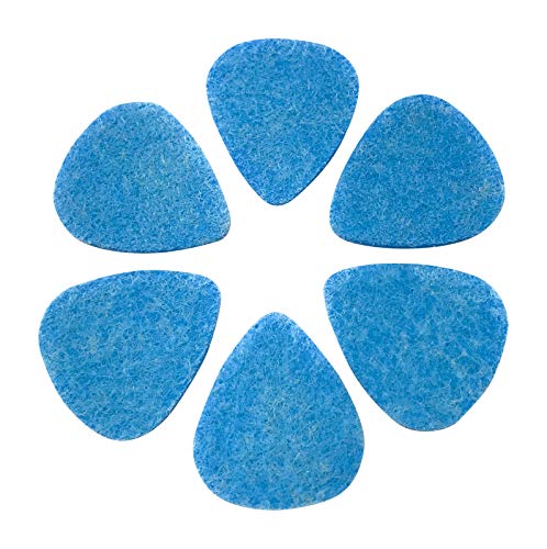 BoloPick Ukulele Picks, 6 Piece Original Recipe Felt Uke Picks for Ukulele, Guitar, Bass, Autoharp, Banjo